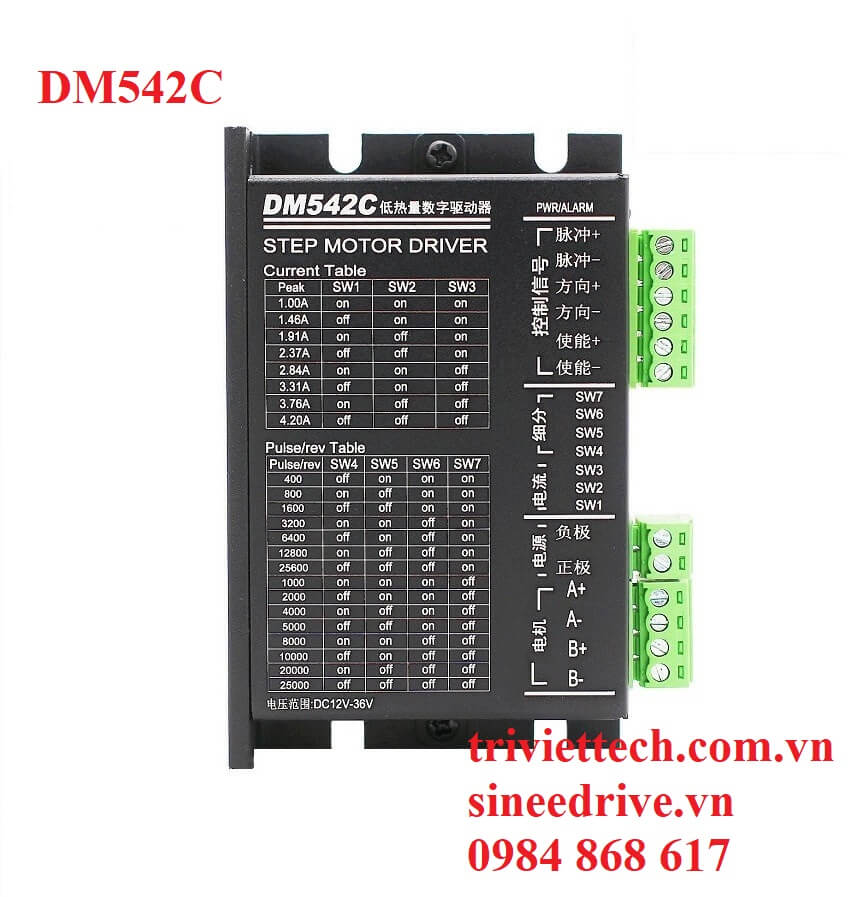 Driver điều khiển động cơ bước DM542C